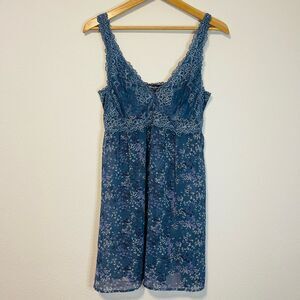 Vintage Chanteuse Lace Floral Slip Size Large